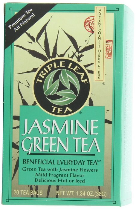 Triple Leaf Tea, Jasmine Green Tea, 20 Tea Bags (Pack of 6) N4