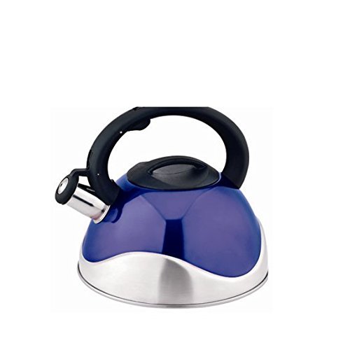 Kate Kitchen Sense 3.2 Quart Stainless Steel Whistling Tea Kettle, Pink