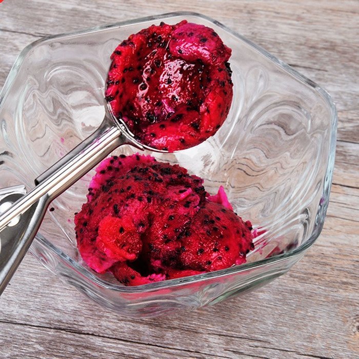 BBolive Stainless Steel Ice Cream Scoop with Trigger Release & Medium Cookie Dough Scoops & Melon Balls Spoon... N6