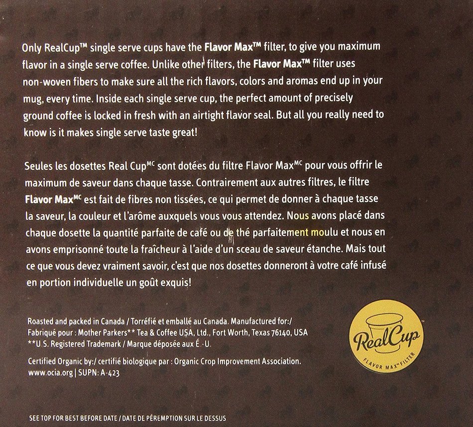 Marley Coffee Marley Mixer Single Serve Real Cup, Organic Variety Pack compatible with Keurig K-cup Brewers, 36...