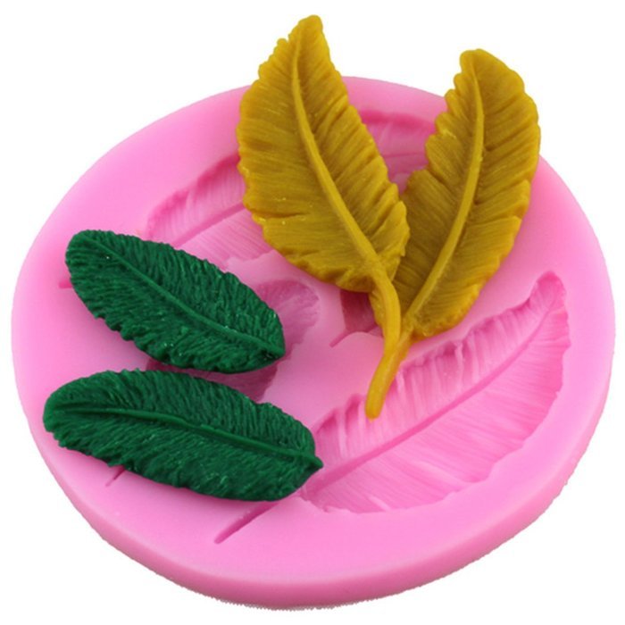 Mujiang 4 Feathers Silicone Fondant Molds Candy Making Cake Decorating Chocoloate Mould For Sugar Craft Gum Paste &hellip;
