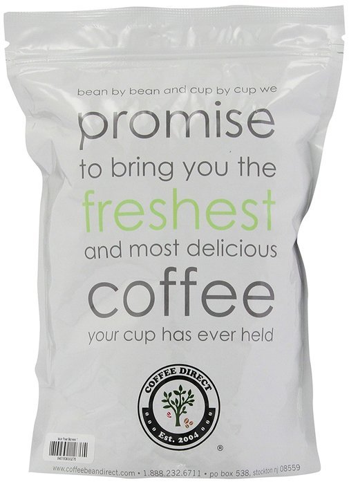 Coffee Bean Direct Italian Roast Espresso, Whole Bean Coffee, 16-Ounce Bags (Pack of 3) N2