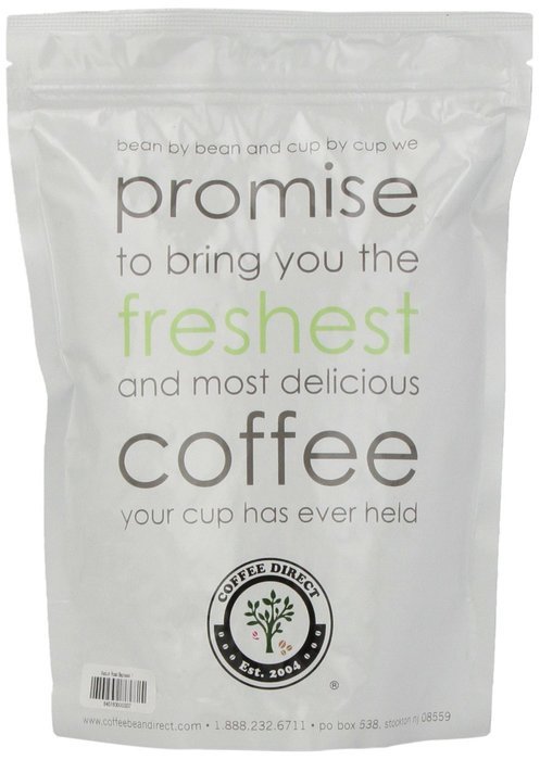 Coffee Bean Direct Italian Roast Espresso, Whole Bean Coffee, 16-Ounce Bags (Pack of 3) N4