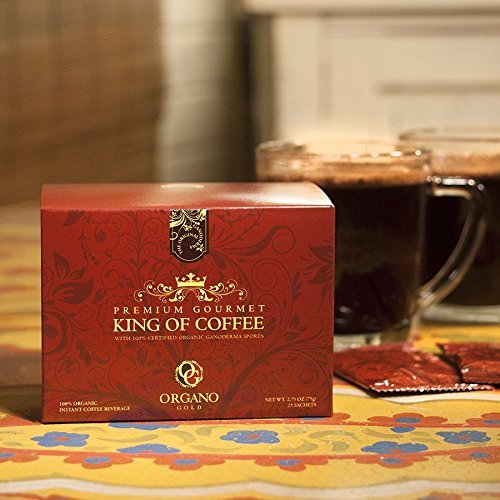 5 Boxes Organo Gold Gourmet King of Coffee with Ganoderma Lucidum Extract + Free 5 Sachets Gano Excel Classic...