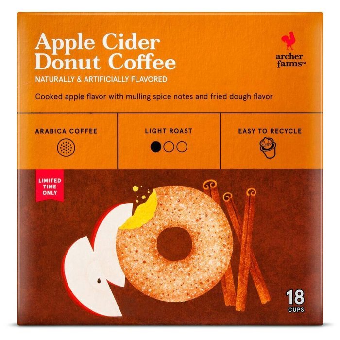 Archer Farms Apple Cider Donut Coffee K Cups - 18 Count