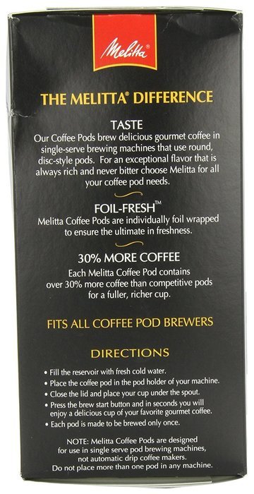 Melitta Coffee Pods, Buzzworthy, Dark Roast, 18-Count (Pack of 4) N8