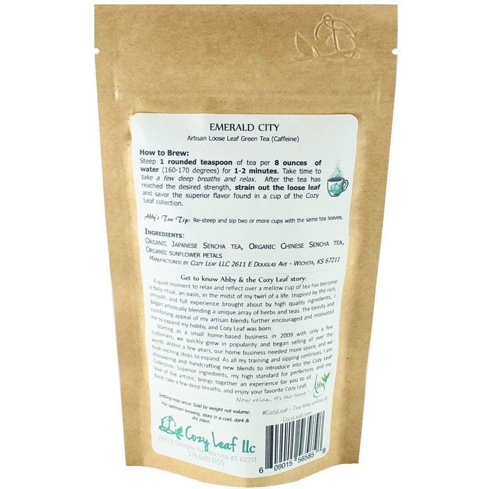 Cozy Leaf Gourmet Artisan Tea Blend Herbal Tea, Sleep Ease N54