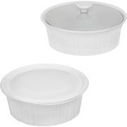 CorningWare French White III 4-Piece Bakeware Set #1108190