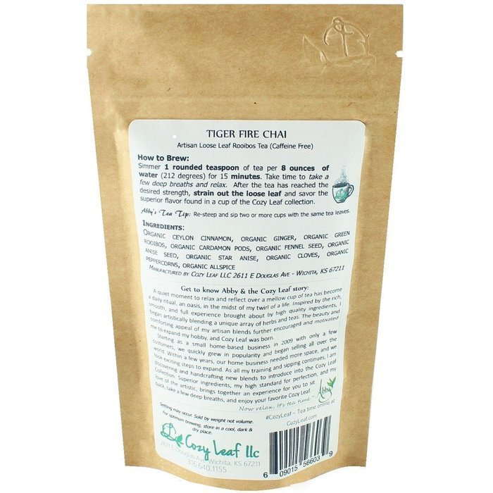 Cozy Leaf Gourmet Artisan Tea Blend Herbal Tea, Sleep Ease N65