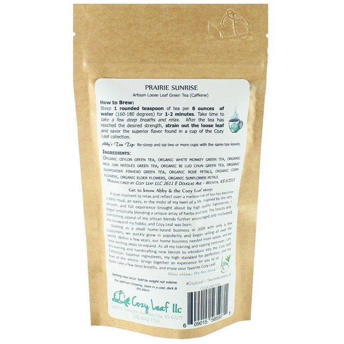 Cozy Leaf Gourmet Artisan Tea Blend Herbal Tea, Sleep Ease N74