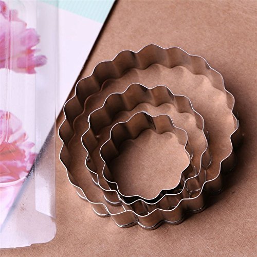 ASDOMO Peony Shape Sugarcraft Cake Decorating Cookies Pastry Baking Cutter Mould Tool 6 PCS 2 Sets N5