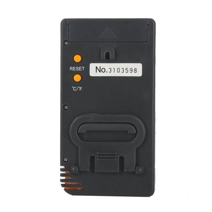 Black Vc330 LCD Digital Indoor and Outdoor Thermometer and Humidity Meter