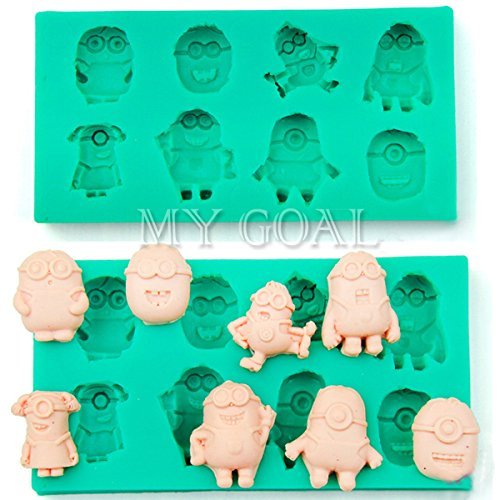 3D Minions Silicone Fondant Mold Cake Decorating Chocolate Baking Tool DIY Mould