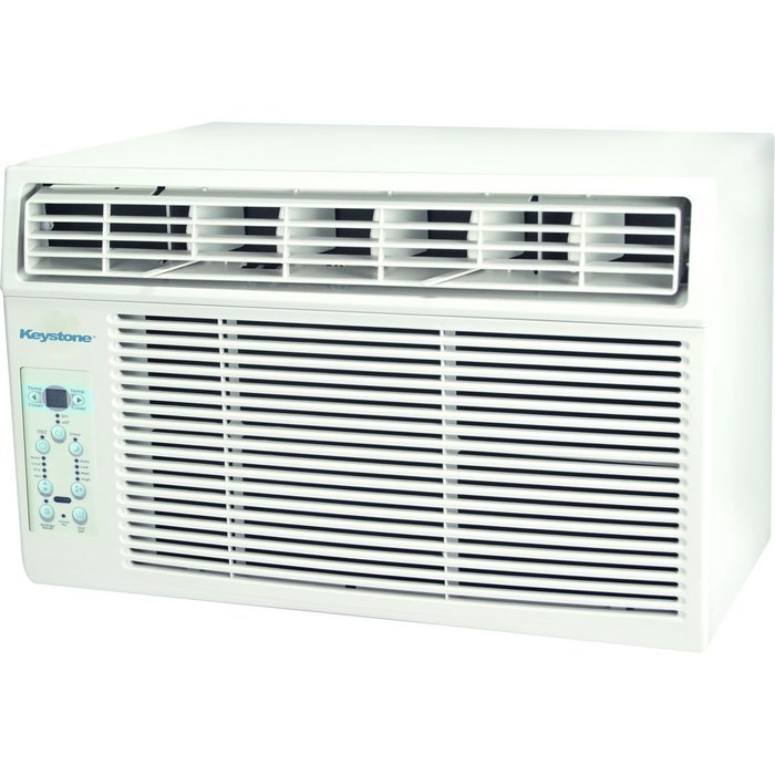Keystone KSTAW12C 12000 BTU 115V Window-Mounted Air Conditioner with "Follow Me" LCD Remote Control N3