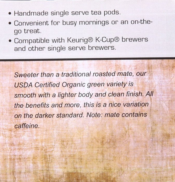 Special Tea Single Serve Cup, Yerba Mate Tea, 10 Count, 10 Count N3