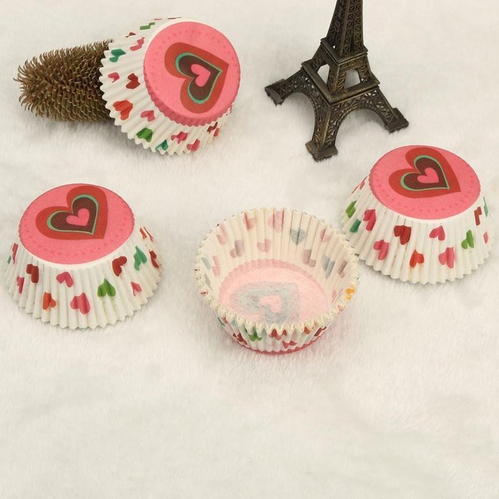 Matoen(TM) 100PCSCake Liner Cake Muffin Case Moon Cake Box Paper Box Cup Cake Decorator Tool (C)