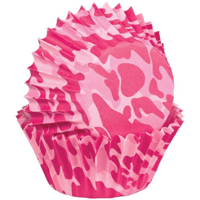 Wilton Baking Cups, Mini, 100-Pack, Pink Camo