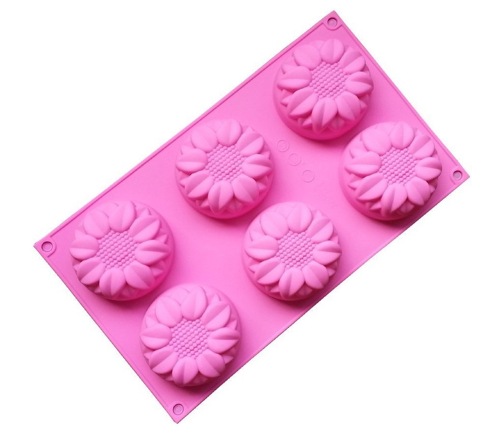 Sun Flowers Silicone Non Stick Cake Ice Cube Mold Chocolate Jelly Candy Biscuit Moul