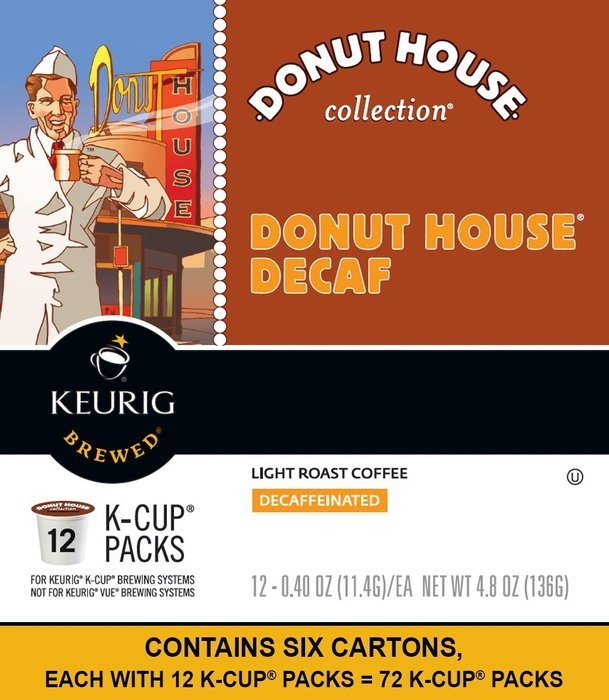 Donut House Collection Donut House Decaf, Keurig K-Cups, 24-Count N49