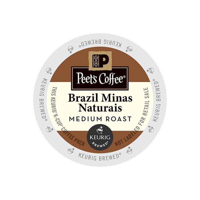 Peet's Brazil Minas Naturais Coffee Medium Roast Single Serve 96 Cups
