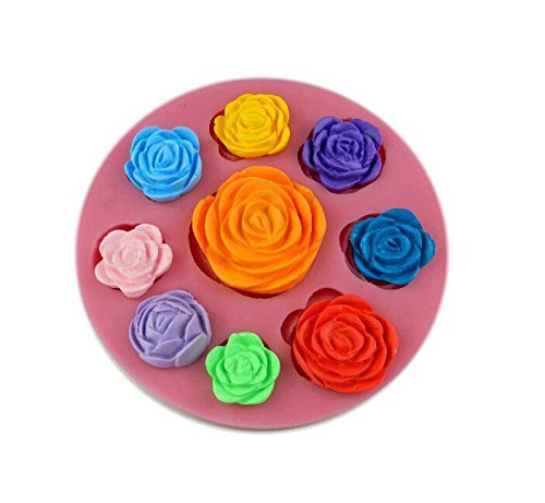 Autek Various Rose Fondant Soap Sugar Craft Cake Cookie Decorating Silicone Mold #132