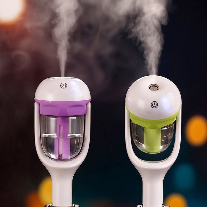 Travel Size Mini Car Humidifier Diffuser Essential Oil Ultrasonic Aroma Mist Purifier Air Freshener Blue N3