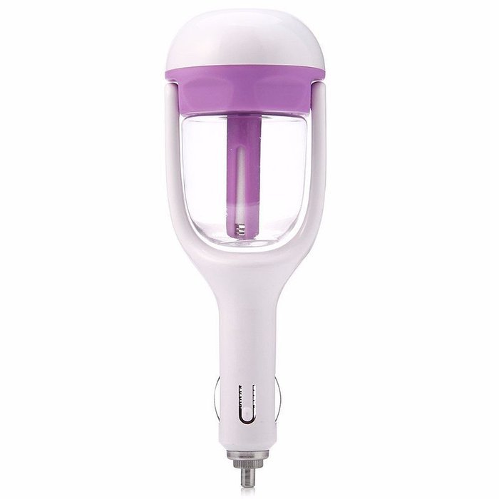 Travel Size Mini Car Humidifier Diffuser Essential Oil Ultrasonic Aroma Mist Purifier Air Freshener Blue N4