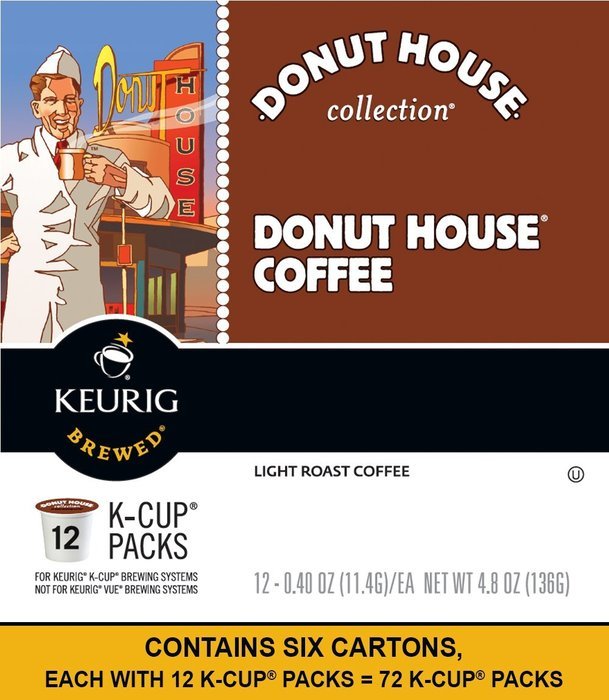 Donut House Collection Donut House Decaf, Keurig K-Cups, 24-Count N57