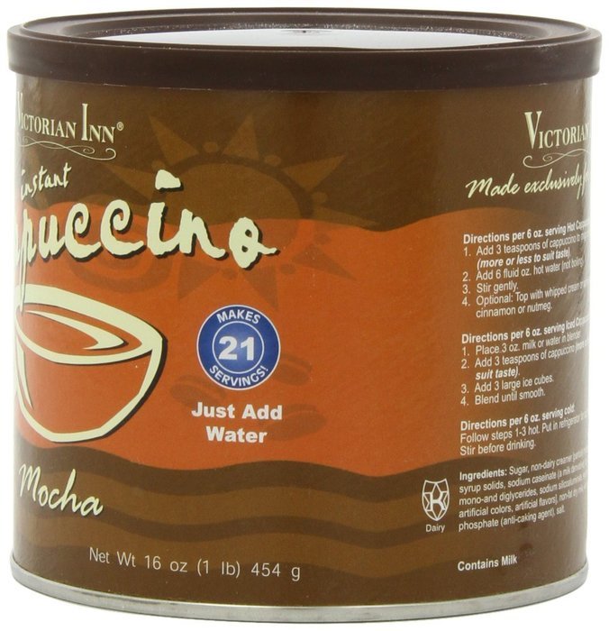 Victorian Inn Instant Cappuccino, Mocha, 16-Ounce Canisters (Pack of 6) N3