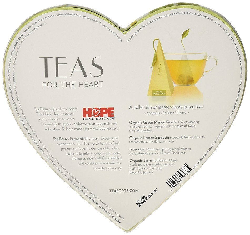 Tea Forte Teas for the Heart Tea Infusers - 12 ct N2