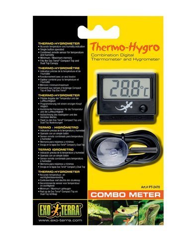 Exo Terra Digital Combination Thermometer/Hygrometer, thermometer hygrometer, digital hygrometer N2
