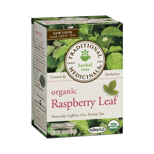 Traditional Medicinals Organic Raspberry Leaf Herbal Tea Caffeine Free 16 Bags Free Image 8401