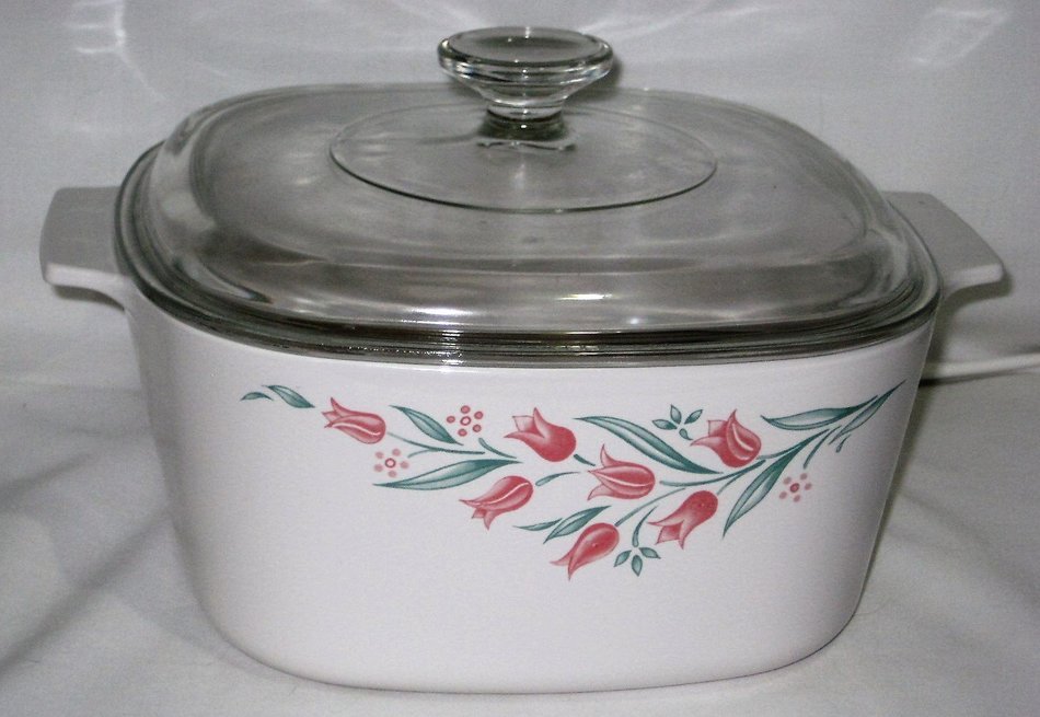 Corning Rosemarie Collection 3 Liter Covered Casserole w/ Glass Lid