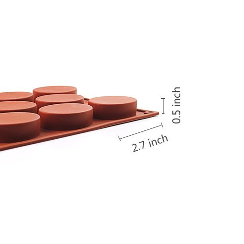 2win2buy 9-Cavity Oval Silicone DIY Mold Cake Bread Soap Cheese Cornbread Muffin Mold N4