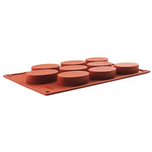 2win2buy 9-Cavity Oval Silicone DIY Mold Cake Bread Soap Cheese Cornbread Muffin Mold N5
