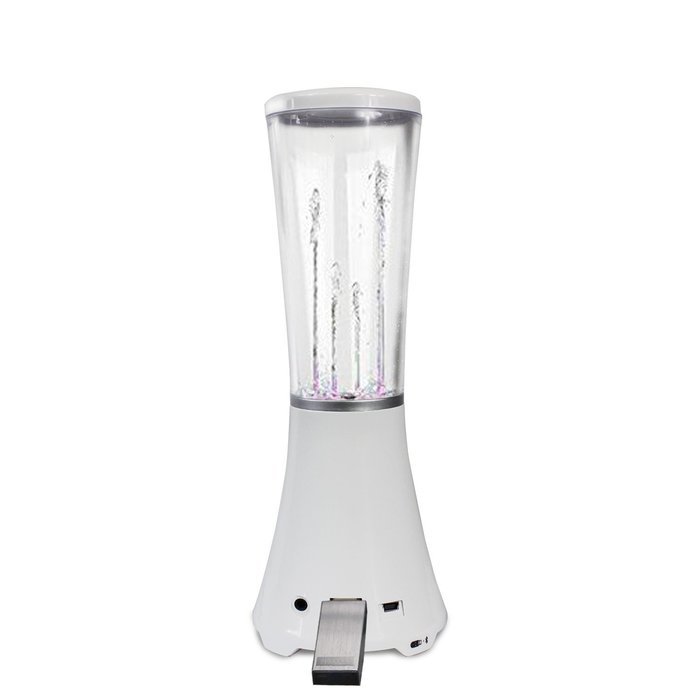 abcGoodefg&reg; Dancing Water Speakers Bluetooth Light Show Music Fountain Speaker with Subwoofer White N10