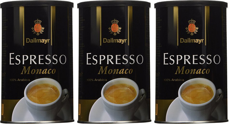 Dallmayr Espresso Monaco 3 Tins x 7oz/200g N2