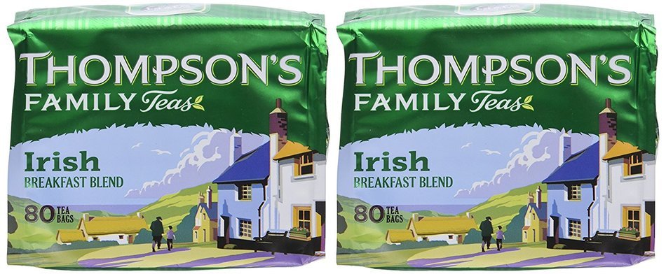 Thompson's Punjana Irish Breakfast 80 Teabags (8.82 Oz) (Pack of 2) N2