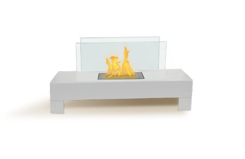 Anywhere Fireplace - Gramercy Indoor/Outdoor Floor Fireplace_White
