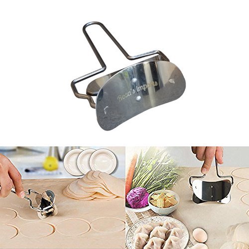 Rolling Round Cutter by Rosa&rsquo;s | Stainless Steel Rolling Cookie Cutter | Baking & Pastry Kitchen Tool | Ideal... N6