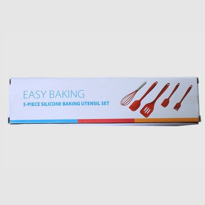 Karmax 5-Piece Premium Silicone Baking Utensils Set in Hygienic Solid Coating + Bonus Measuring Spoons Kit N2