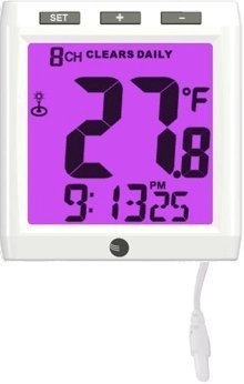 Ambient Weather WS-01T40WC Color Changing Wireless Temperature Night Light with Ambient Backlight with Additional... N2