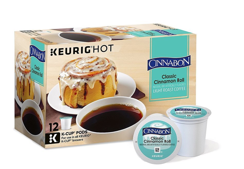 Cinnabon Classic Cinnamon Roll Coffee, Keurig K-Cups, 72 Count N4