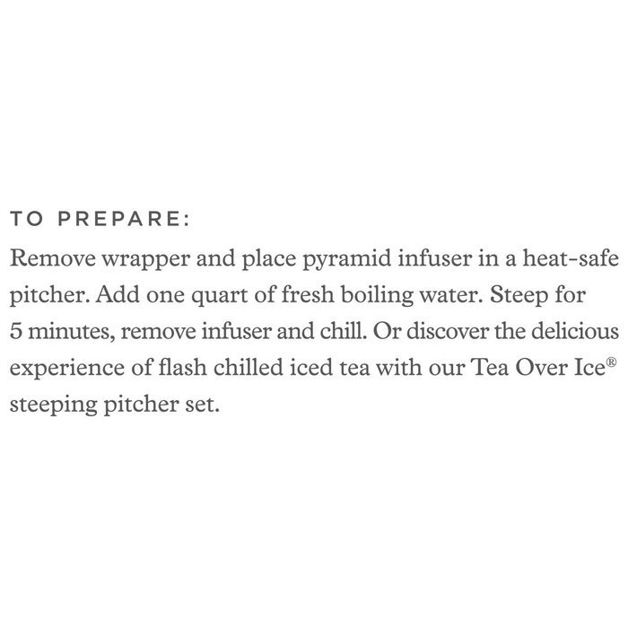 Tea Forte TEA OVER ICE Blends, Five Iced Tea Infusers, Mango Peach Green Tea N6