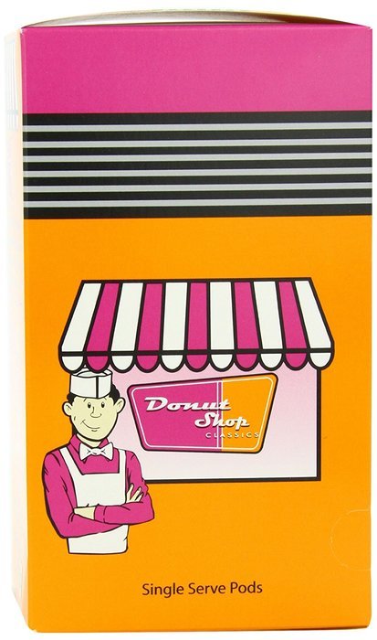 Donut shop Coffee Pods, Double Caff, 15 Count (Pack of 6) N6
