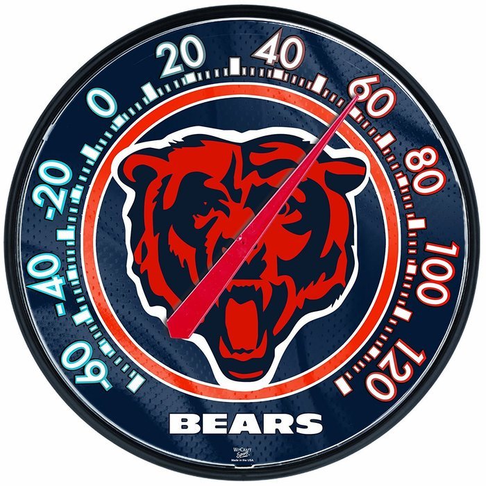 Bears WinCraft NFL Round Thermometer