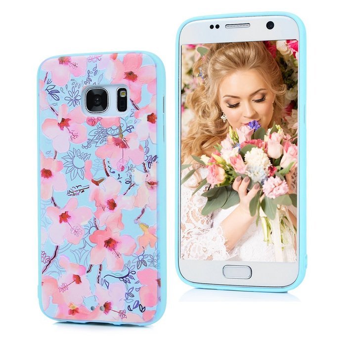 Badalink Galaxy S7 Case Shockproof Drop Protection Soft TPU Rubber Bumper Protective Back Cover Slim-Fit Flexible... N3