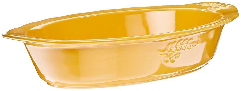 Certified International Cuisineware Gold 2-quart Oval Baker