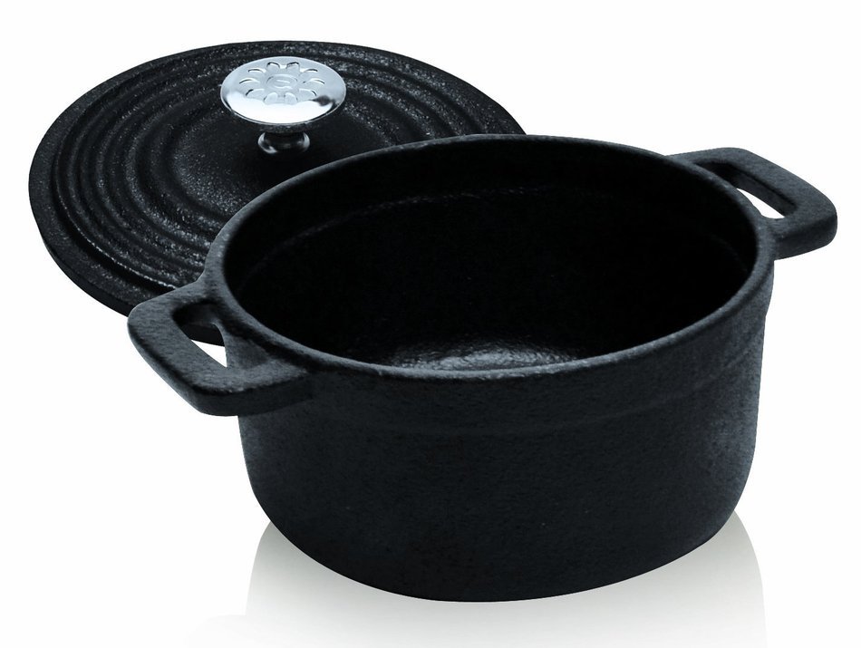 Ecolution .25 Quart Cast Iron Casserole with Lid - EOBK-2515