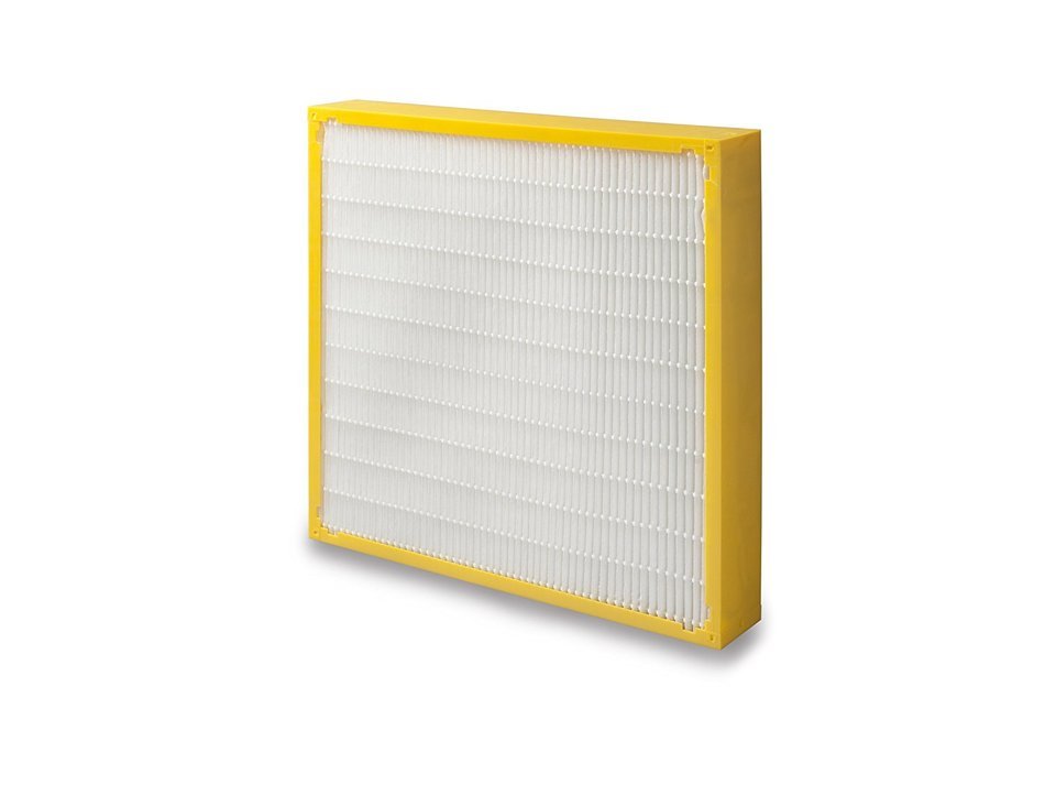 Filtration Group 21647 Geo-Pleat Mini-Pleat Air Filter, Synthetic Media, Yellow/White, 14 MERV, 24" Height x 20...